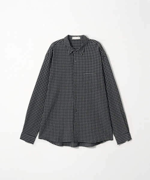 Seersucker Grid Shirt_Black
