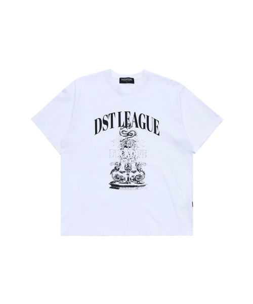 DST League Arch Logo T-shirt White
