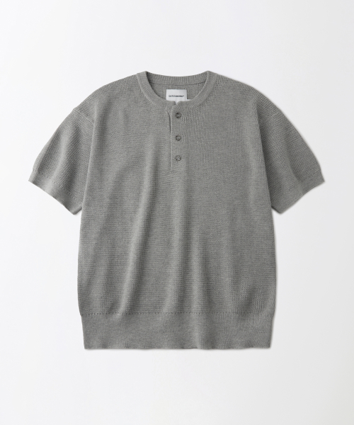 __CODE_0__ HENLEY __CODE_1__ KNIT_MELANGE GRAY