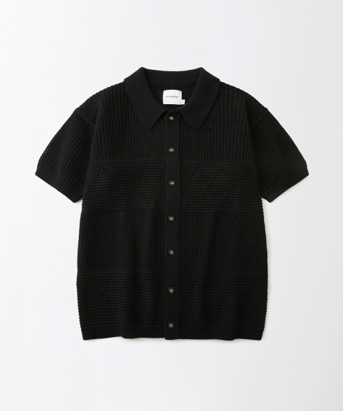 __CODE_0__ CROCHET __CODE_1__ CARDIGAN_BLACK