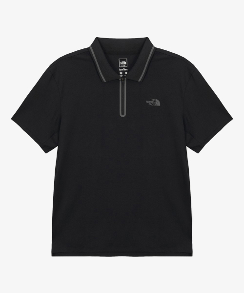 Мужское поло ICE FLEX с коротким рукавом NT7PS12A BLACK
