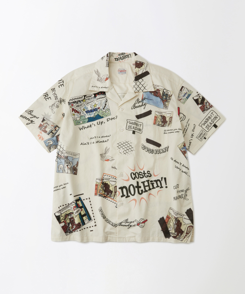 [LOONEY TUNES] GRAPHIC __CODE_0__ COLLAR __CODE_1__ SHIRT_IVORY
