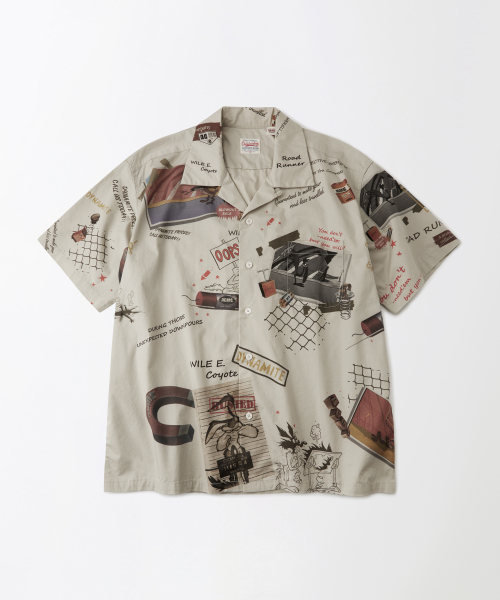 [LOONEY TUNES] GRAPHIC __CODE_0__ COLLAR __CODE_1__ SHIRT_GRAY