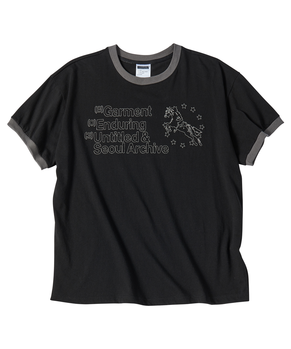 Кроп-топ Unicorn Archive Stitch Ringer Black