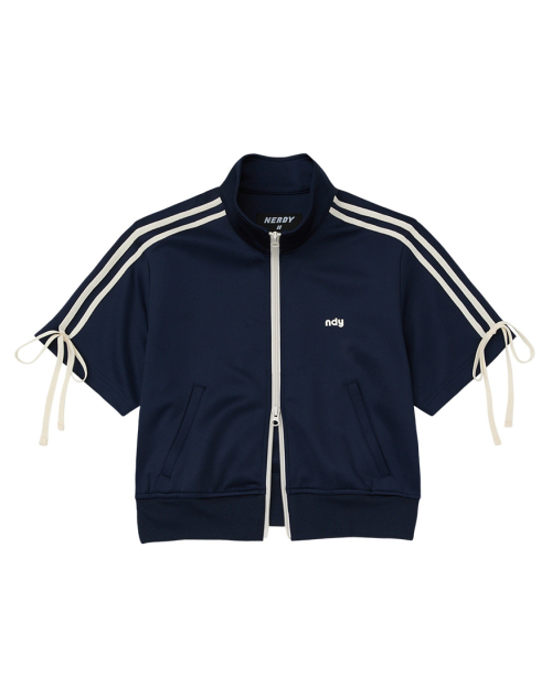 Ribbon Semi-Crop короткий трек-топ Navy