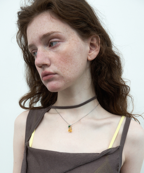 Candy Pop Necklace / Yellow