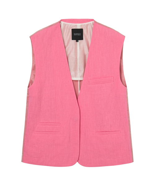 Жилет 26SS Limo из смеси льна Pink
