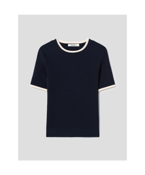 Damian Knit Top Navy (TA5751A05R)