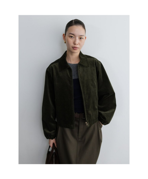 Corduroy Crop Blouson хаки (TA5739A04H)