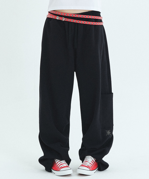 Спортивные брюки Curved, Black