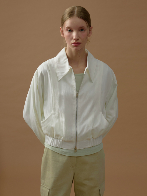 Бомбер с круглыми карманами (Sand Ivory)