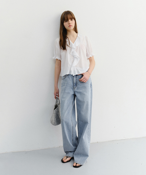 SUMMER RELAXED WIDE JEANS_UDPA6B232_LIGHT синий
