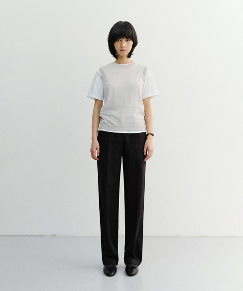 SUMMER STRAIGHT CHINO SLACKS_UDPA6B228_чёрный