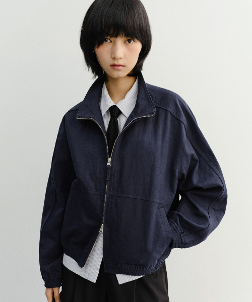 UNISEX SUMMER HARRINGTON Куртка тёмно-синий_UDJU6B122N2
