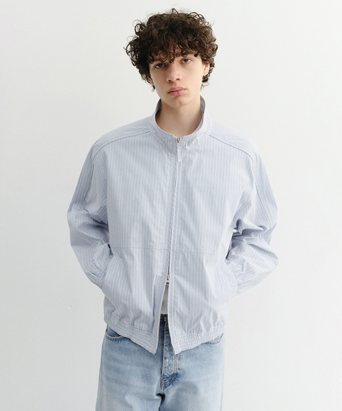 SUMMER HARRINGTON Куртка_UNISEX_UDJU6B122_SOFT синий STRIPE