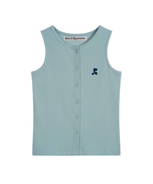 SLEEVELESS Кардиган - MINT синий