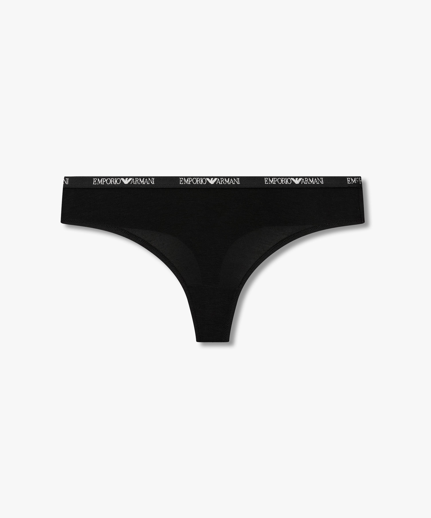 [EMPORIO ARMANI UNDERWEAR] Женские стринги с металлик логотипом, Black 0826110508