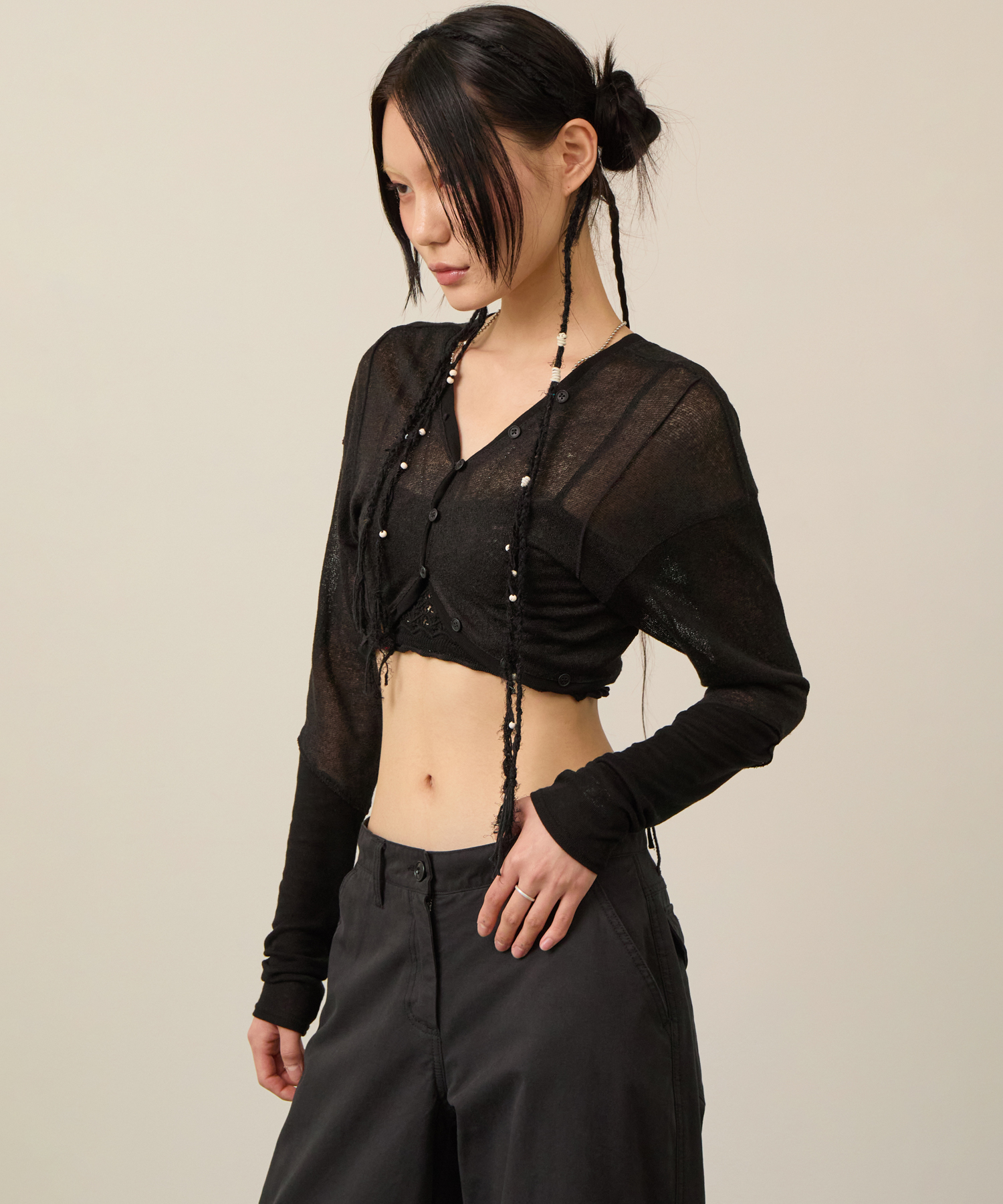 BOLERO CROP CARDIGAN-2COLOR