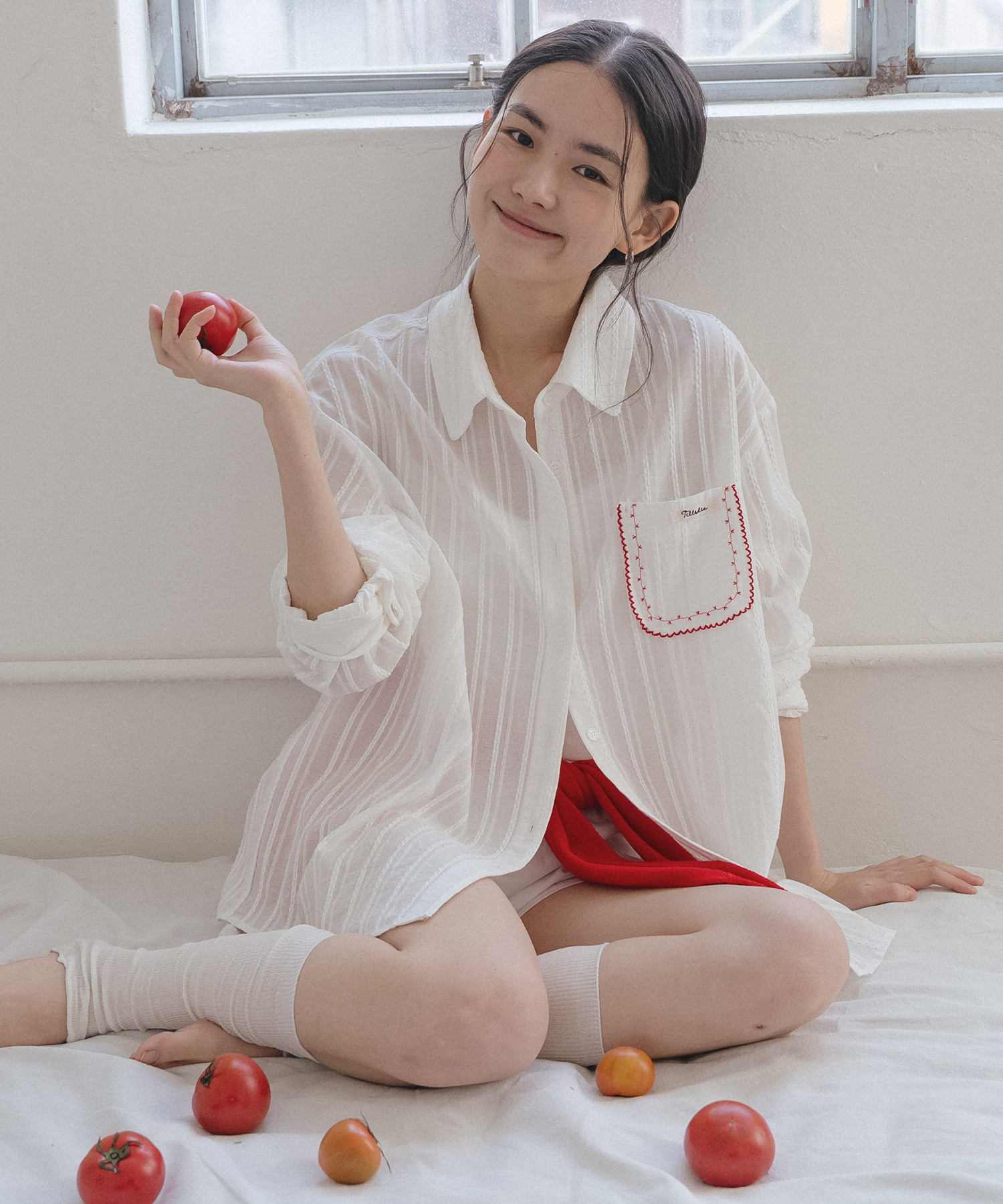 Pocket stitch point shirt [TISU05SH01]_Ivory
