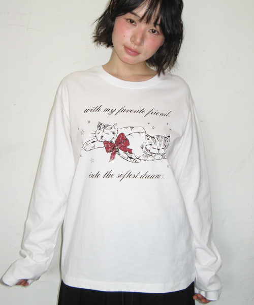 SOFTEST DREAM CAT LONG SLEEVE WHITE