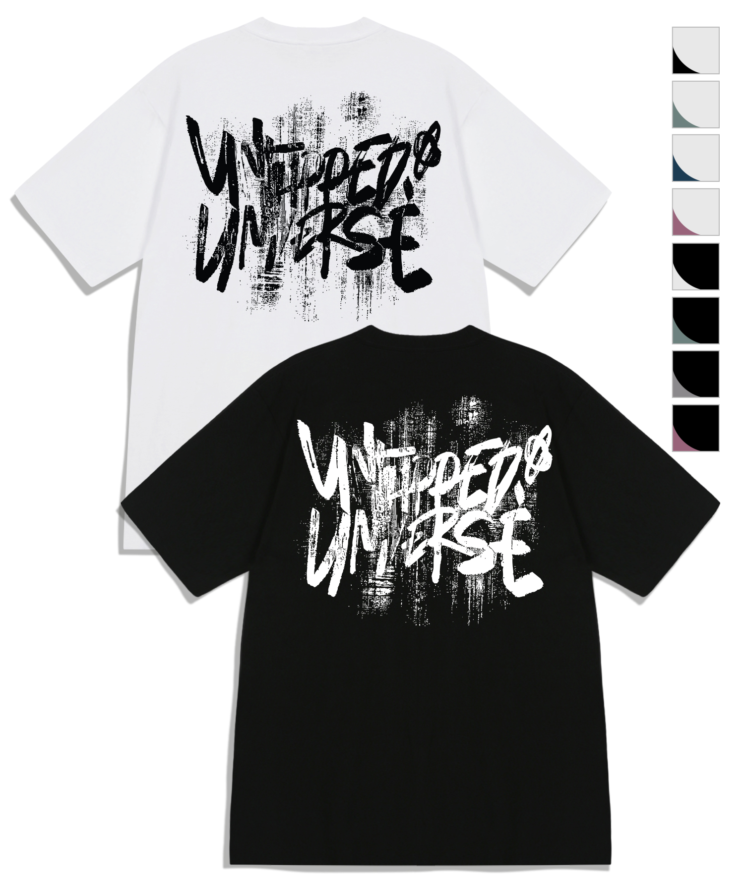 Universe Painting Brush Artwork Oversized Fit Short-Sleeved T-Shirt 8COLOR