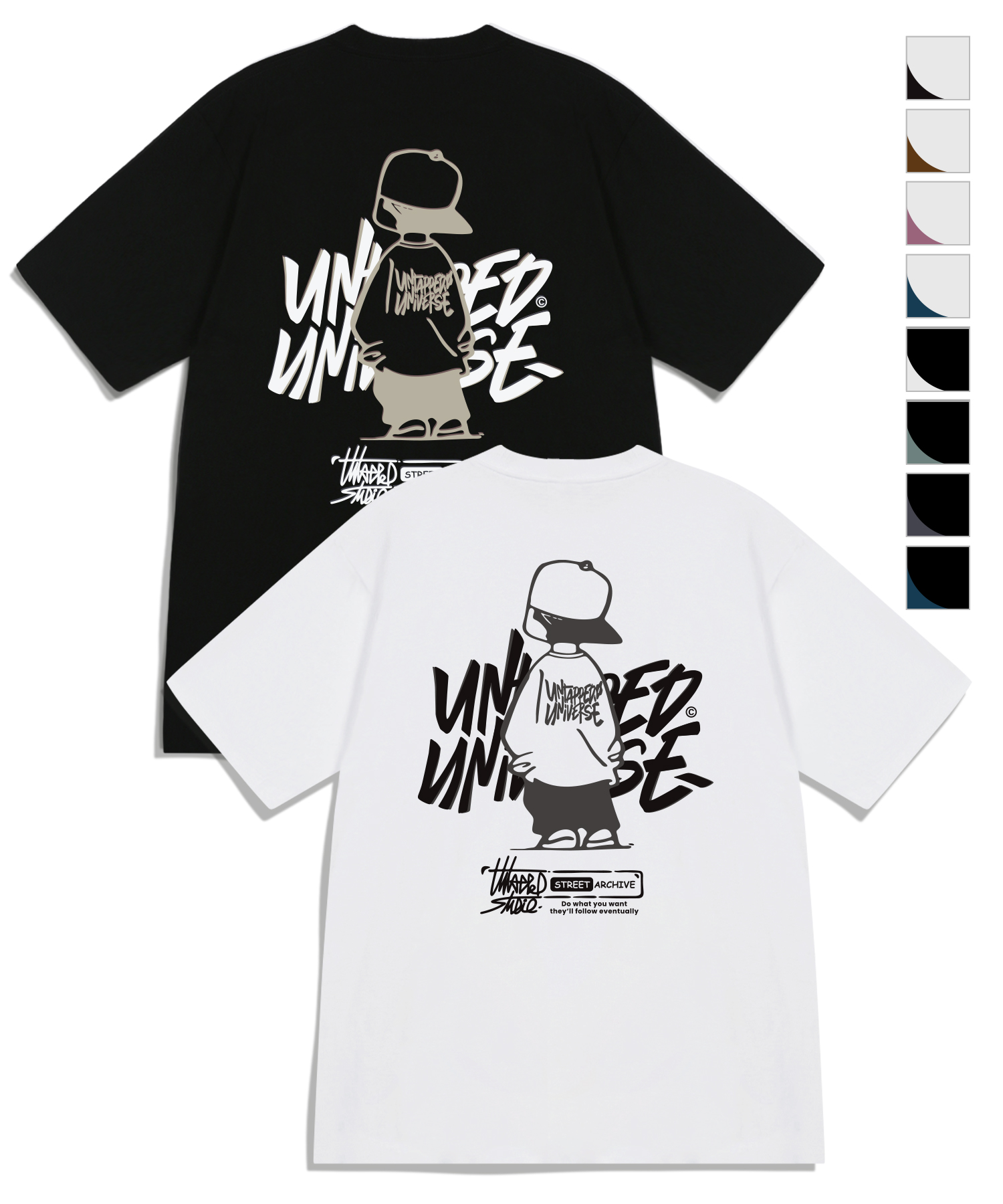 Urban Youth Pure Cotton Oversized Fit Short-Sleeved T-Shirt 8COLOR