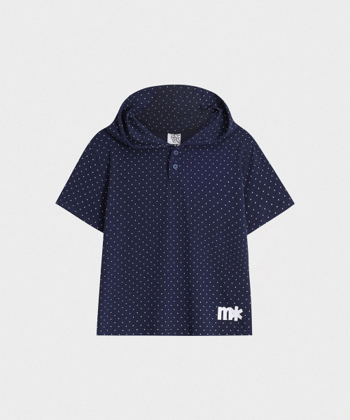 Худи на кнопках NAVY DOT