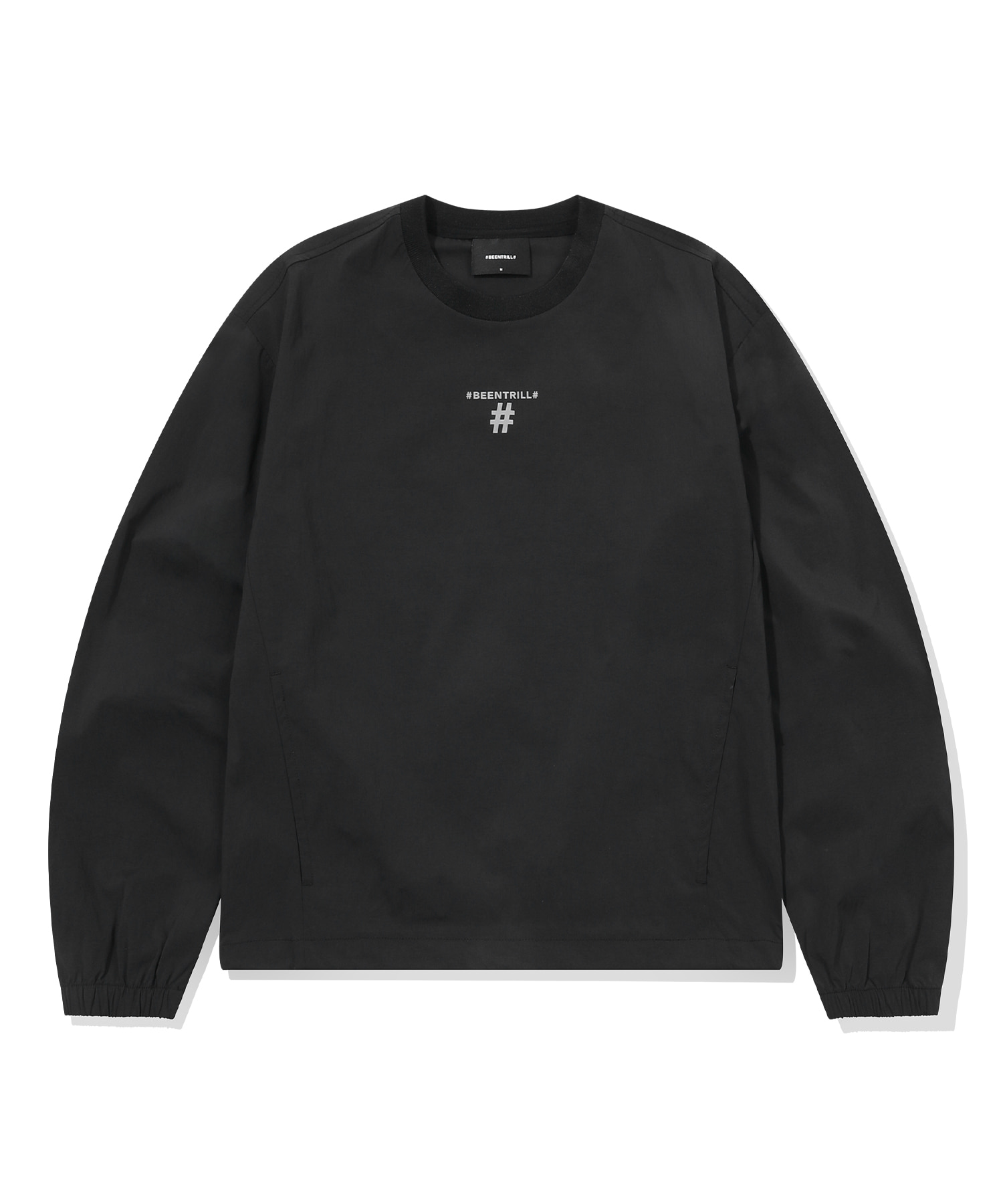 Женский лонгслив Essential Logo Woven Piste (Black)