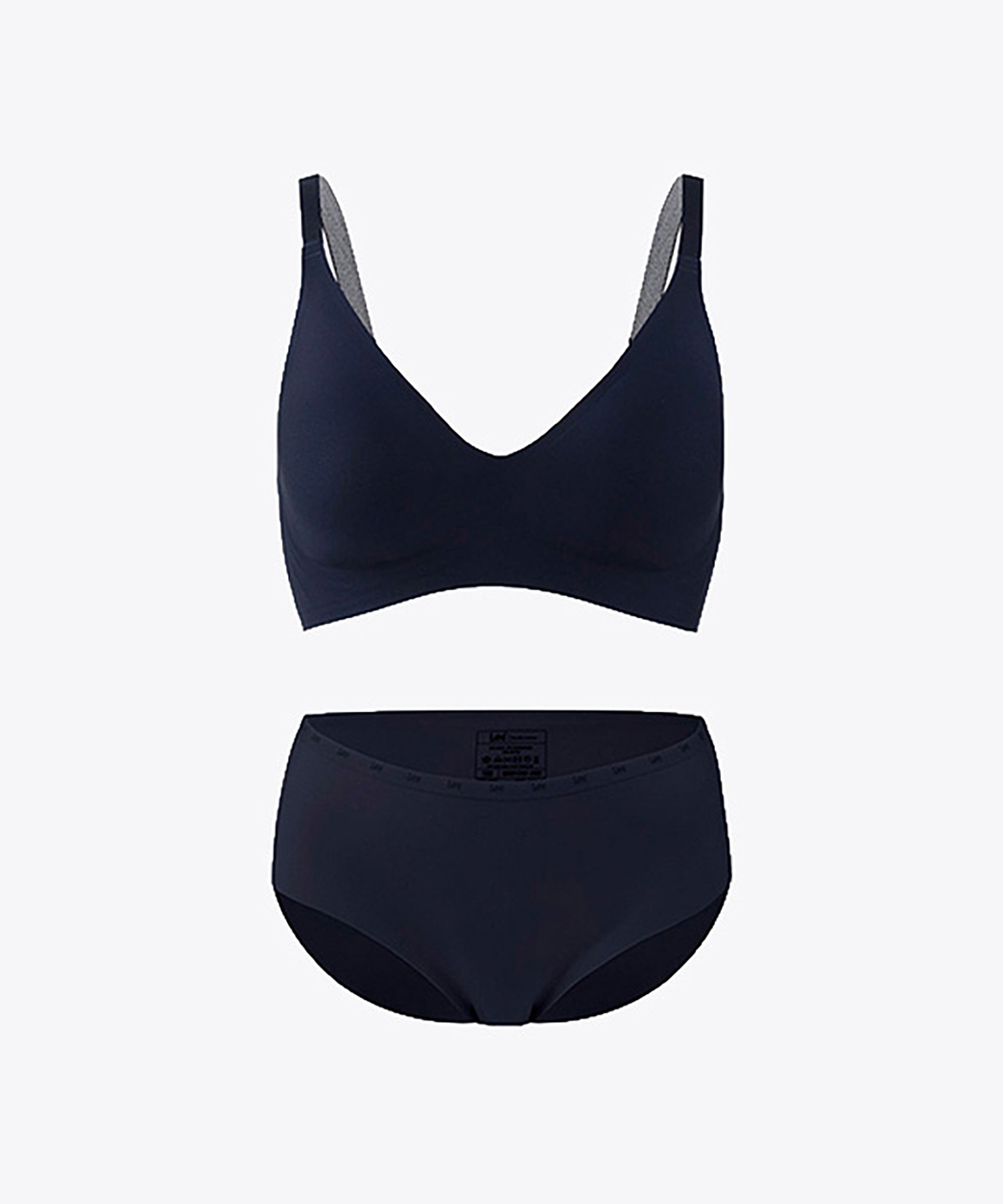 Бесшовный комплект: бюстгальтер и трусы Luxe Jelly, Navy