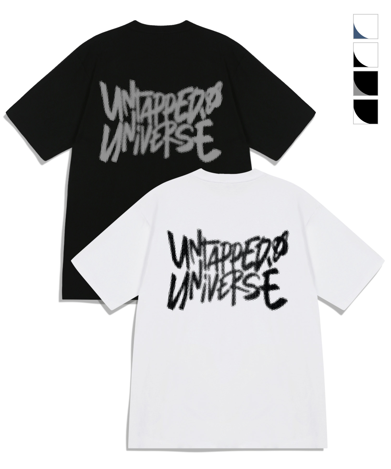Universe Dotted Noise Oversized Fit Short-Sleeved T-Shirt 4 COLOR