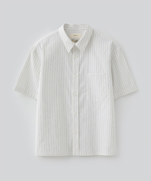Кроп-рубашка Lauren в полоску (White)