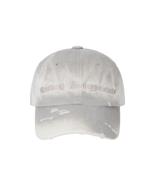 Slogan Washing Ball Cap - Ivory