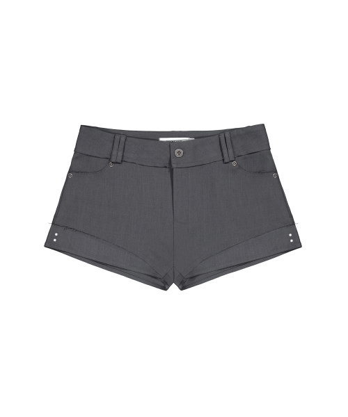 Layer Cut Shorts - Charcoal