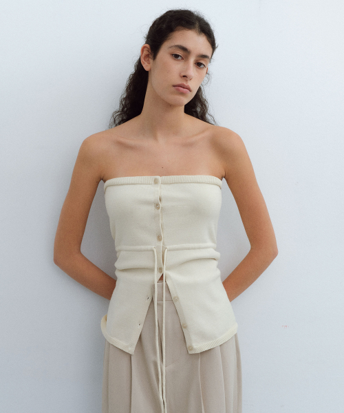 string трубка топ трикотаж (ivory)