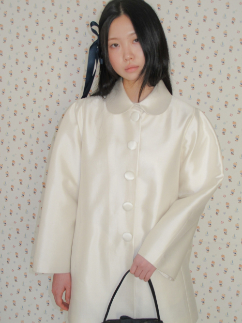 Sheep fat jade spirit doll воротник шелк silhouette пальто