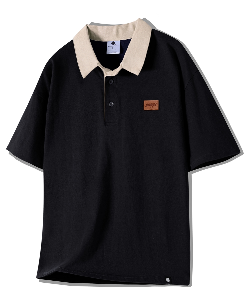 Футболка-поло регби GT-389_Black(Brown)