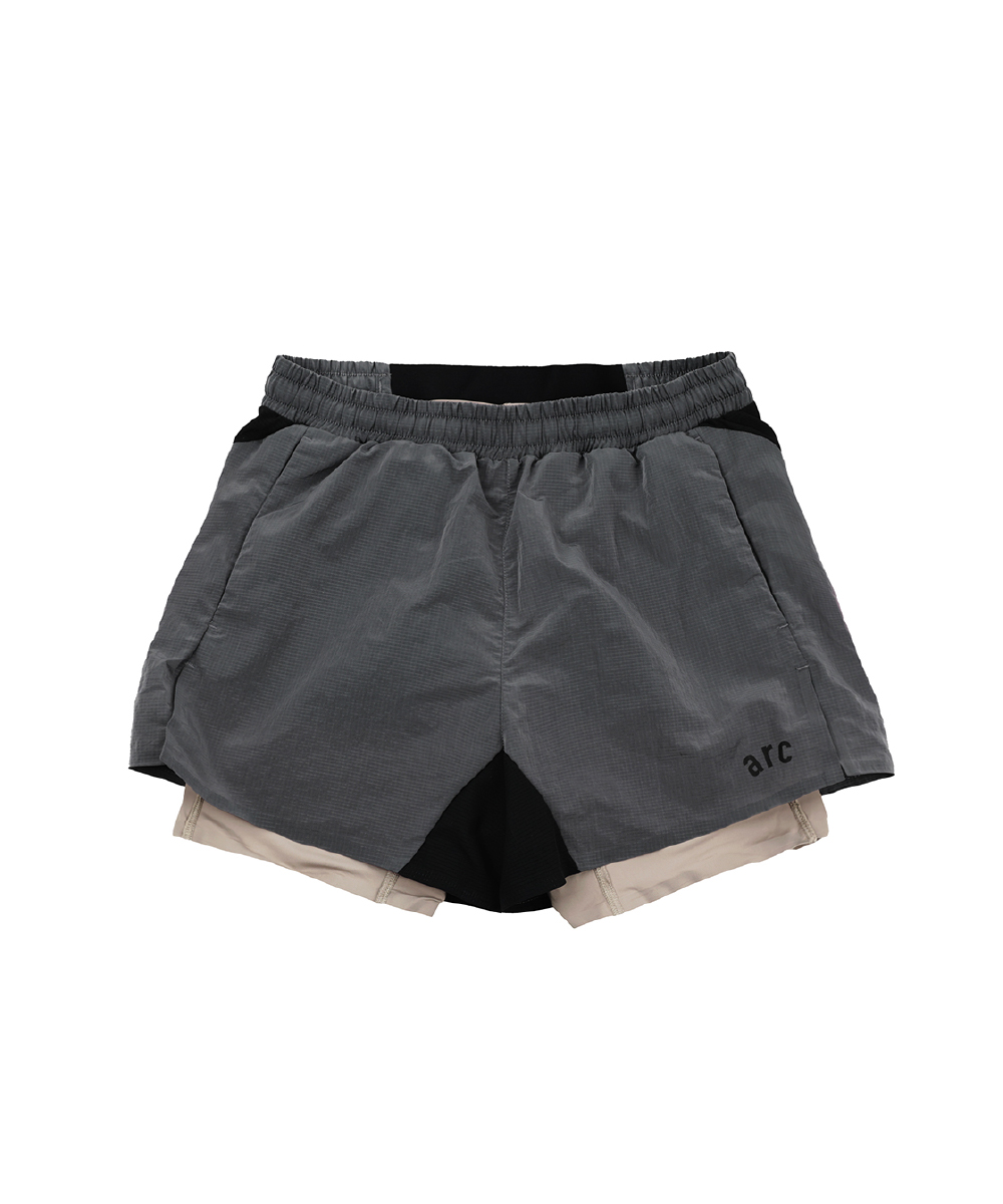 Flux 5” 2-in-1 шорты – серый