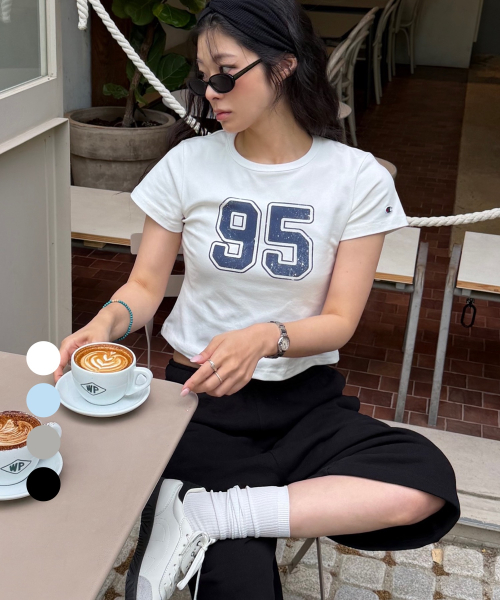 Женская укороченная футболка 95, 4 colors
