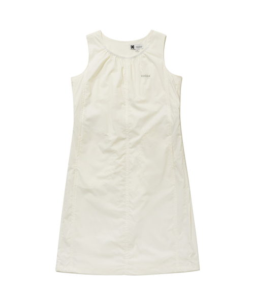 라운드 슬리브리스 원피스 IVORY