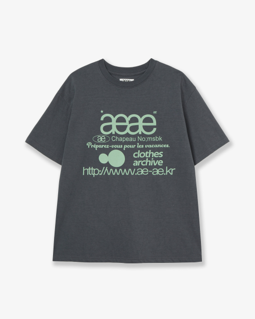 WEB LOGO T-SHIRTS [CHARCOAL]
