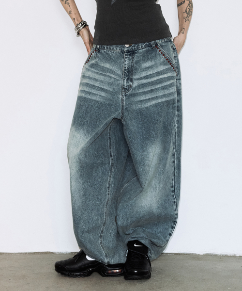 BAYWATCH DENIM PANTS (BLUE) F26QD154