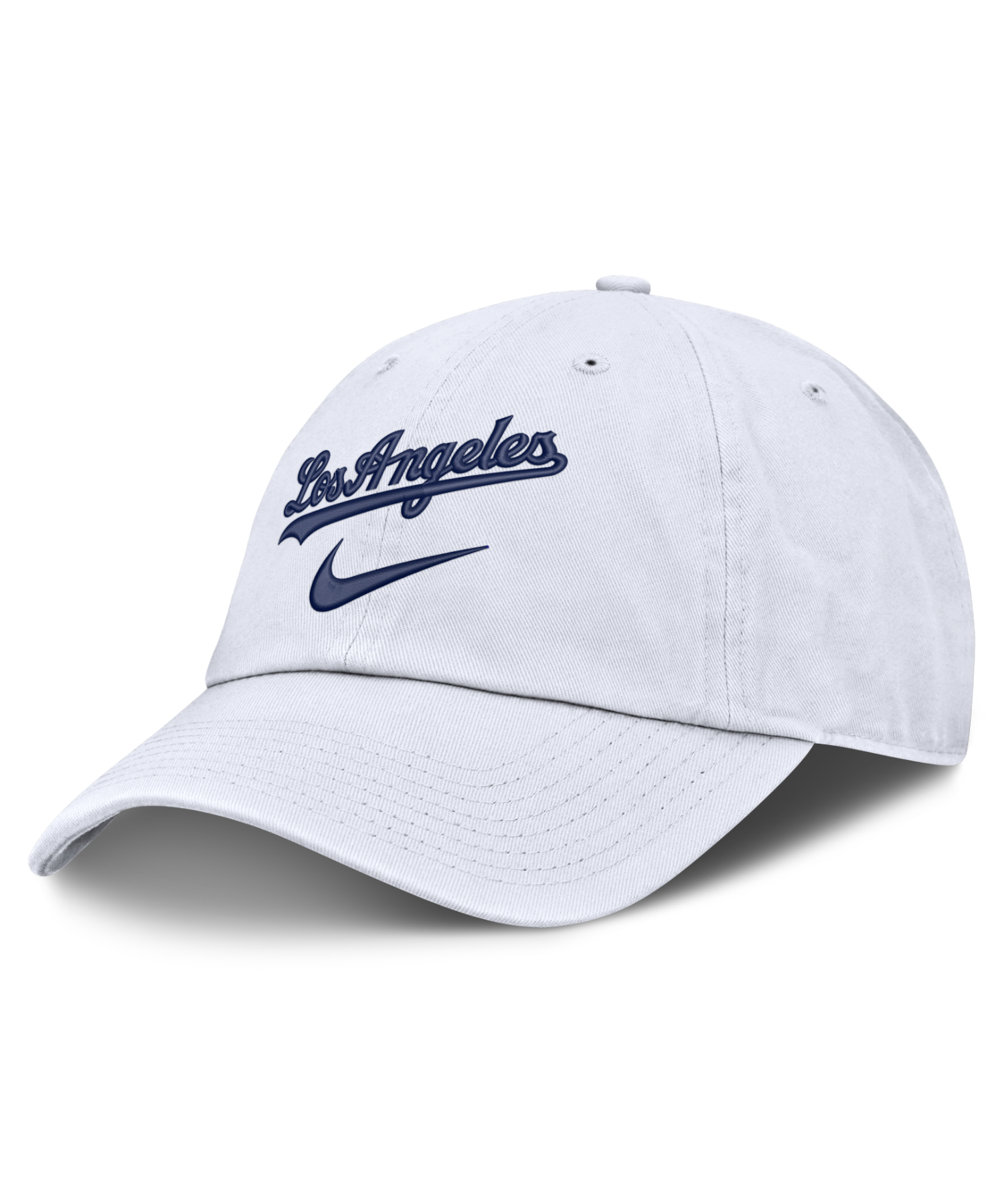 Los Angeles Dodgers NIKE PRIMETIME CLUB UNSTRUCTURED ORGANIC COTTON CAP - белый