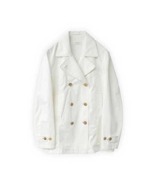 Полупальто W washed double, Ivory