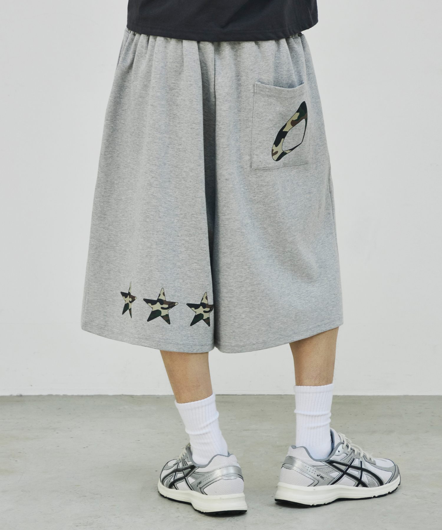 Шорты Back Camo Star Bermuda Sweat Shorts [Grey]