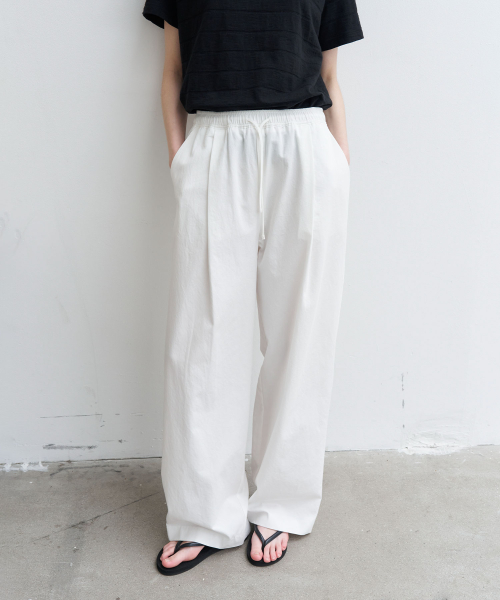 Comfort string cotton pants [KNSS06PT03]_Ivory