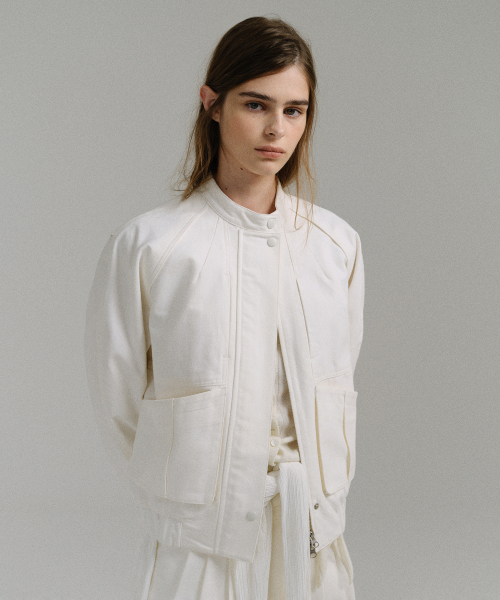 vector cotton jacket (ecru)