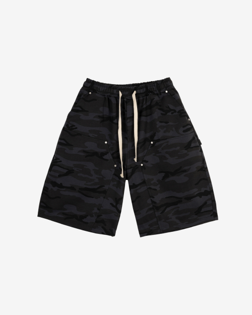 Рабочие шорты-карго Double Knee Camo (Black)