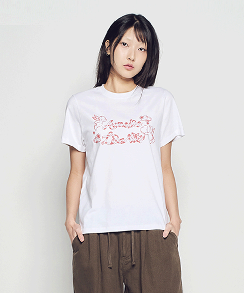 WOMAN ANGEL AC BEAR SHORT SLEEVE T-SHIRT