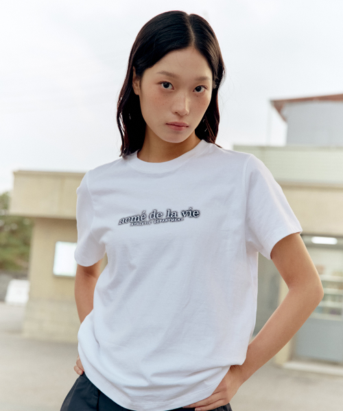 WOMAN DUST BLUR SHORT SLEEVE T-SHIRT