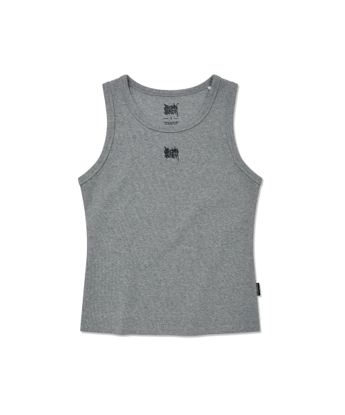 W TAG BASIC SLEEVELESS - MELANGE GREY